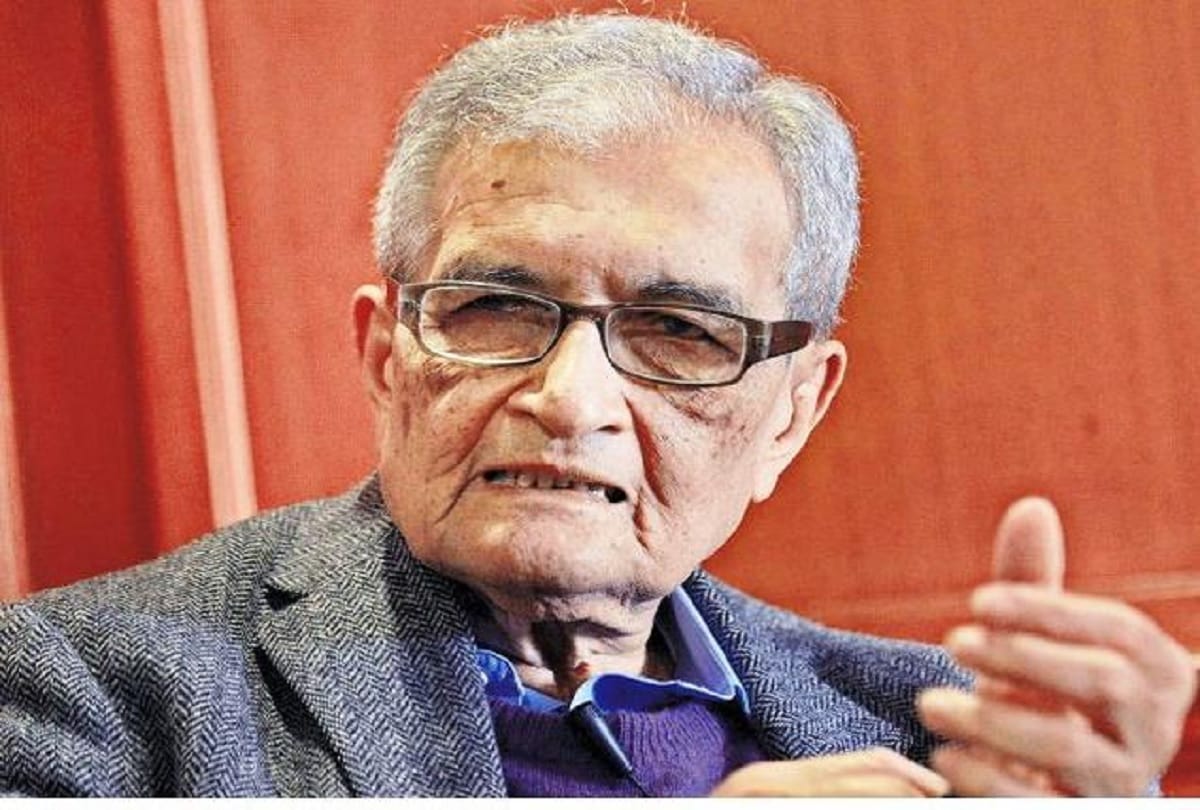 Nobel laureate economist Amartya Sen say jai shri Ram, BJP protest