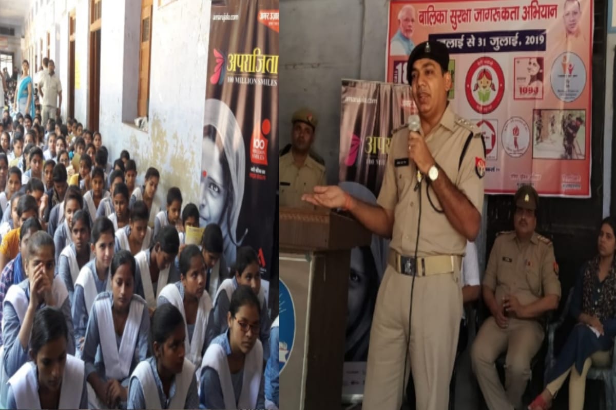 Aparajita 100 million Smiles:  girls students learn the tips of safety in Bijnor