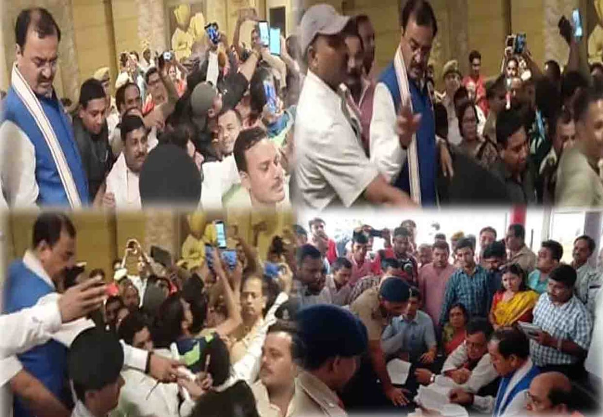 Deputy CM keshav prasad maurya came for surprise visit in Kanpur