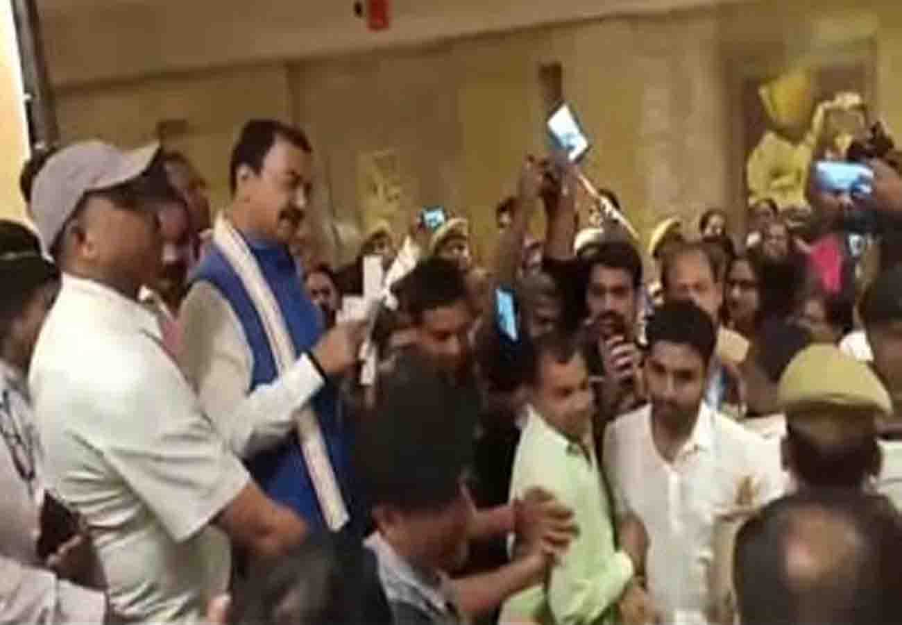 Deputy CM keshav prasad maurya came for surprise visit in Kanpur