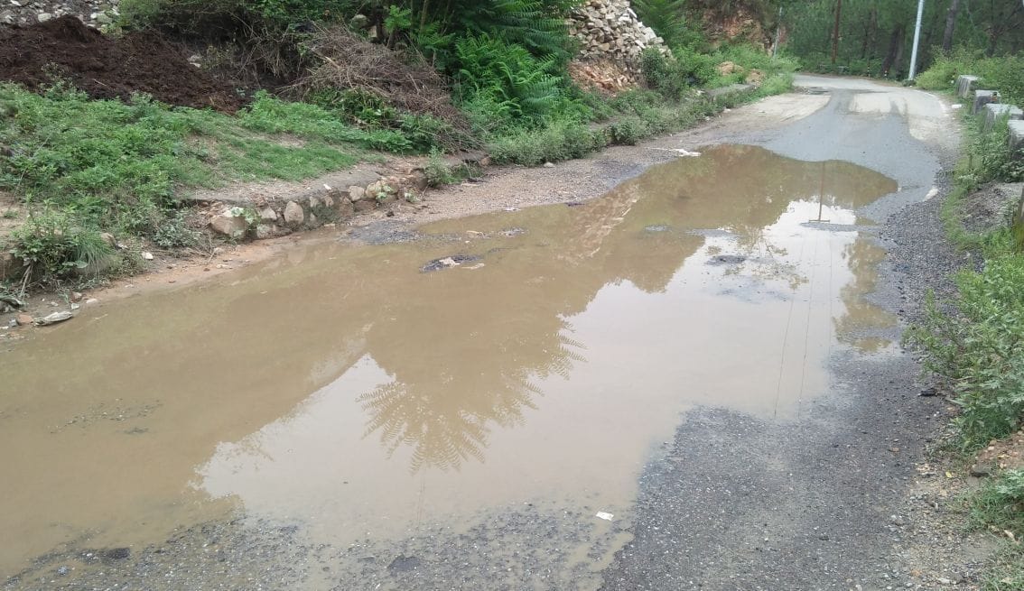 people are facing problem due to bad roads