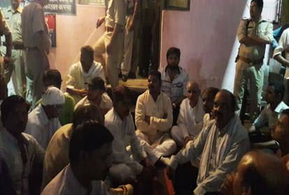 bjp mla protest against police in etah