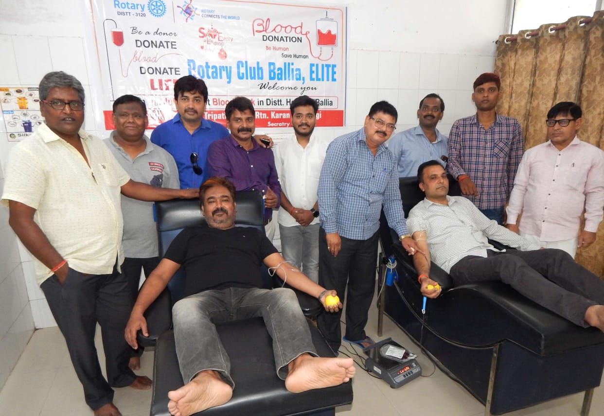 Blood donation made unknown by blood donation