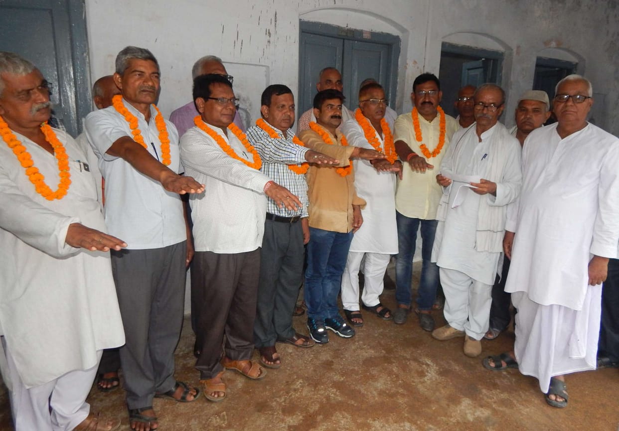 Administered oath to newly elected office bearers of teacher association