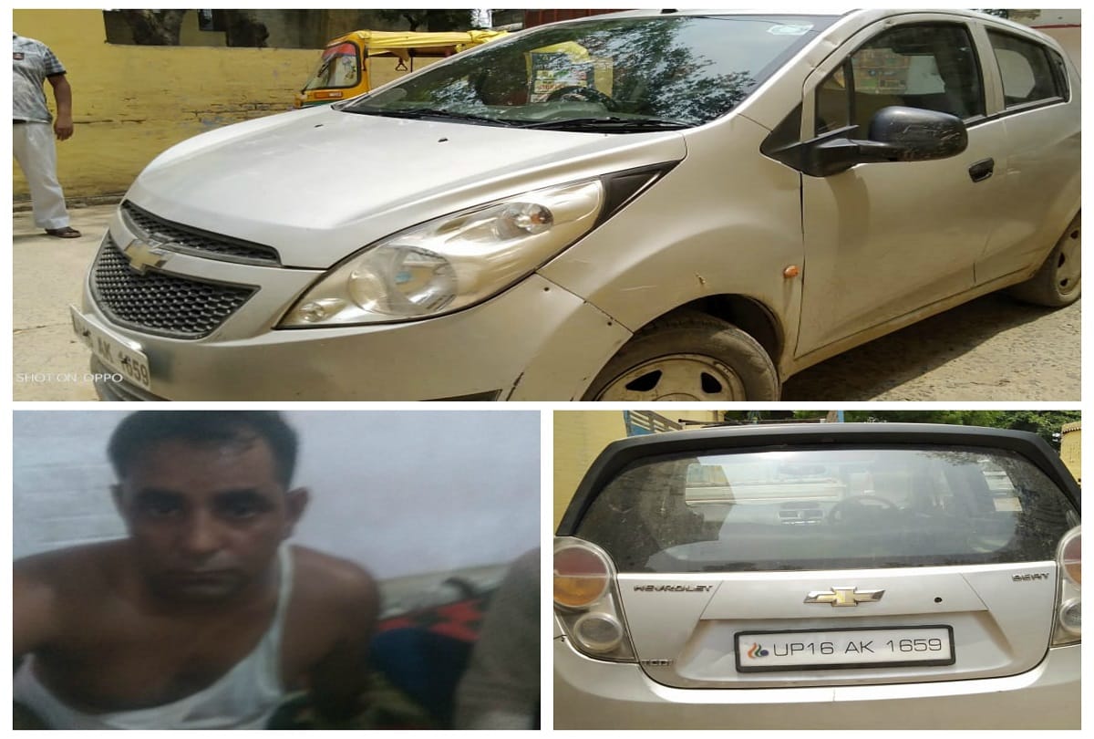 Driver dragged police on his car bonet in Aligarh