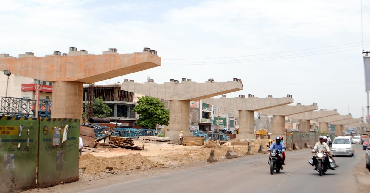 Delay in elevated flyover