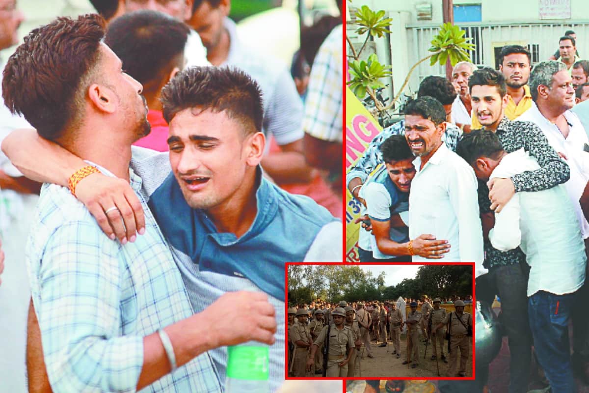 pradhan son murder in Meerut in front of police with Government gunner