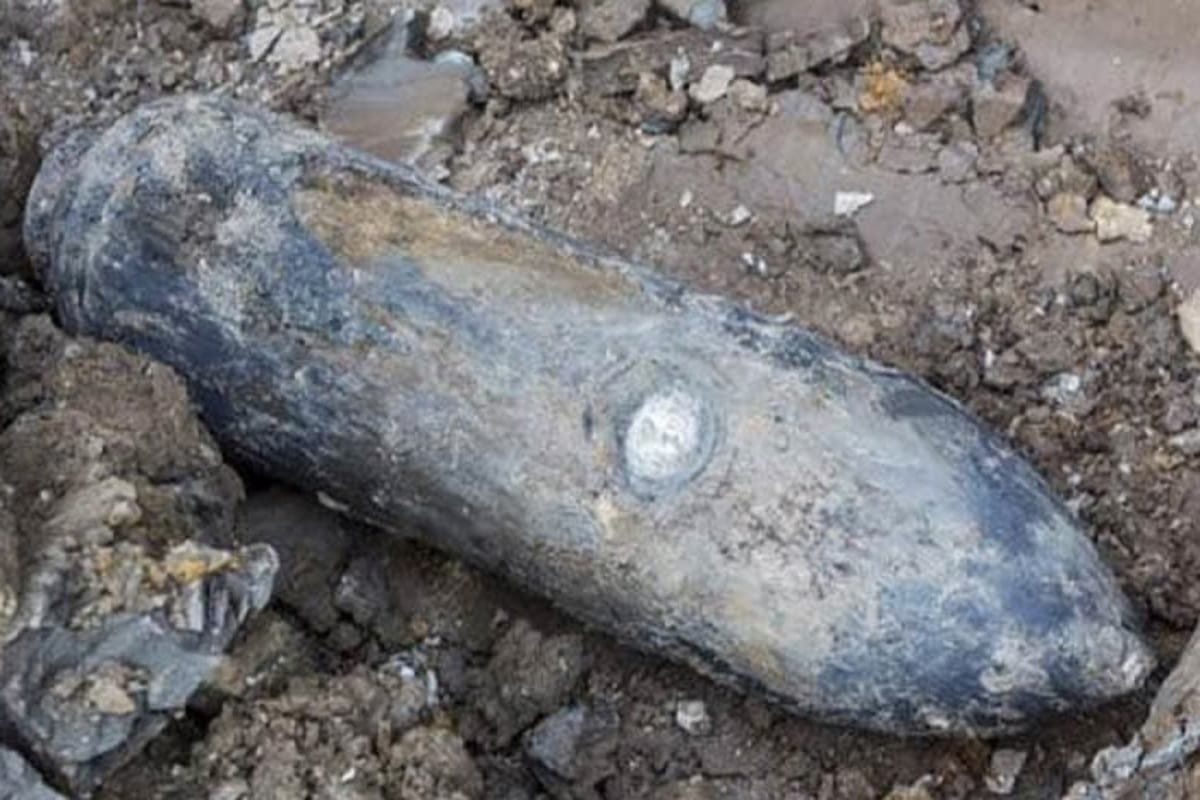 A Bomb of Second World War found in Frankfurt, Germany