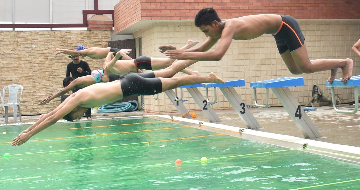 swimming