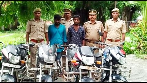 four bike thieves arrest.