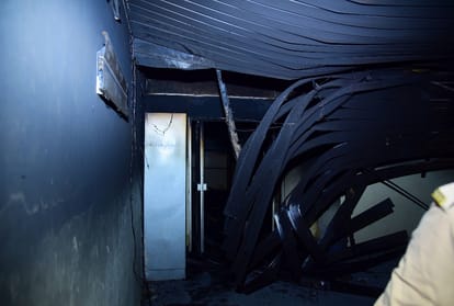 Police interrogation with pickup bhawan employees in fire broke out case.