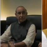 Rajnath Singh and Navtej Hundal
