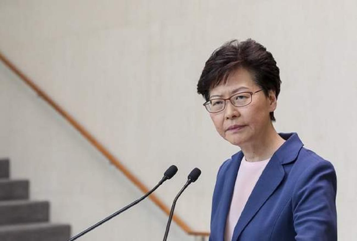 Hong Kong leader Carrie Lam said the bill extradite in china is Dead