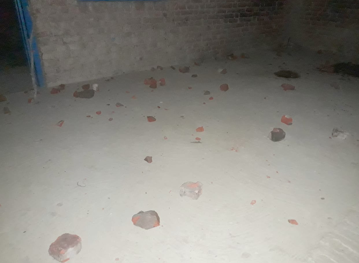 stone throwing in sambhal