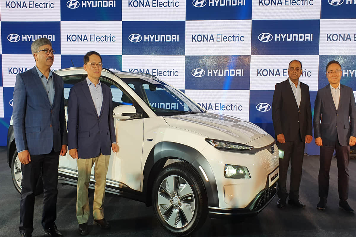Hyundai motors launch vehicle to vehicle charging and portable charging in Hyundai Kona electric SUV