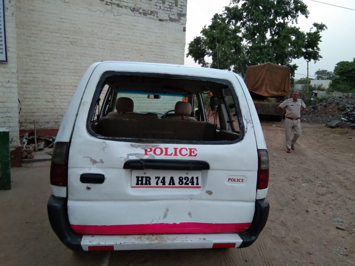 attack on police team to stop illegal mining