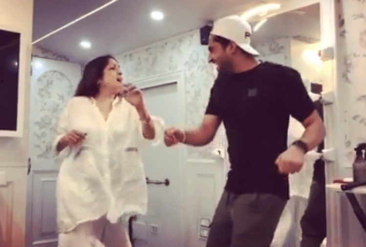neena gupta dance step with jassie gill video goes viral