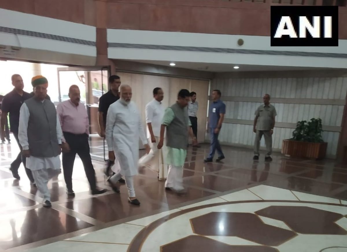 BJP Parliamentary Party meeting begins at Parliament Library Building