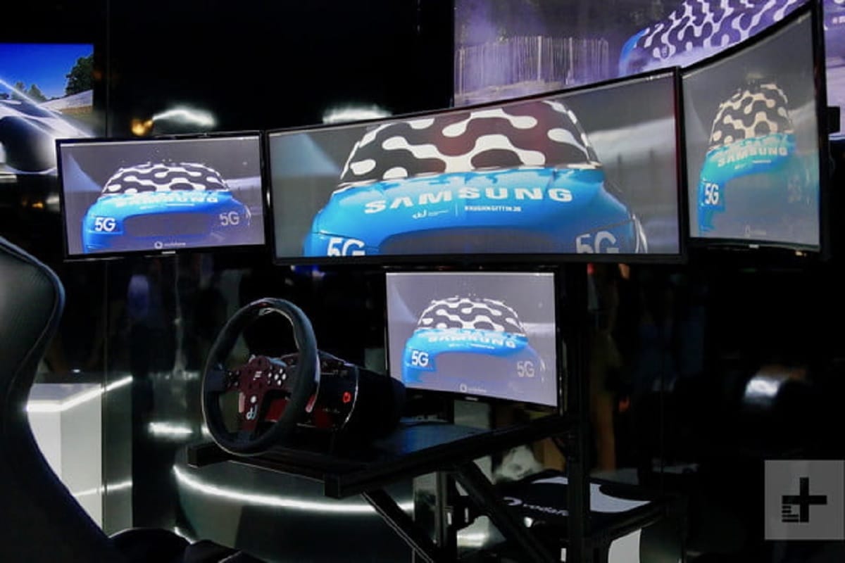 samsung and vodafone unveiled world's first 5g remote controlled car at
