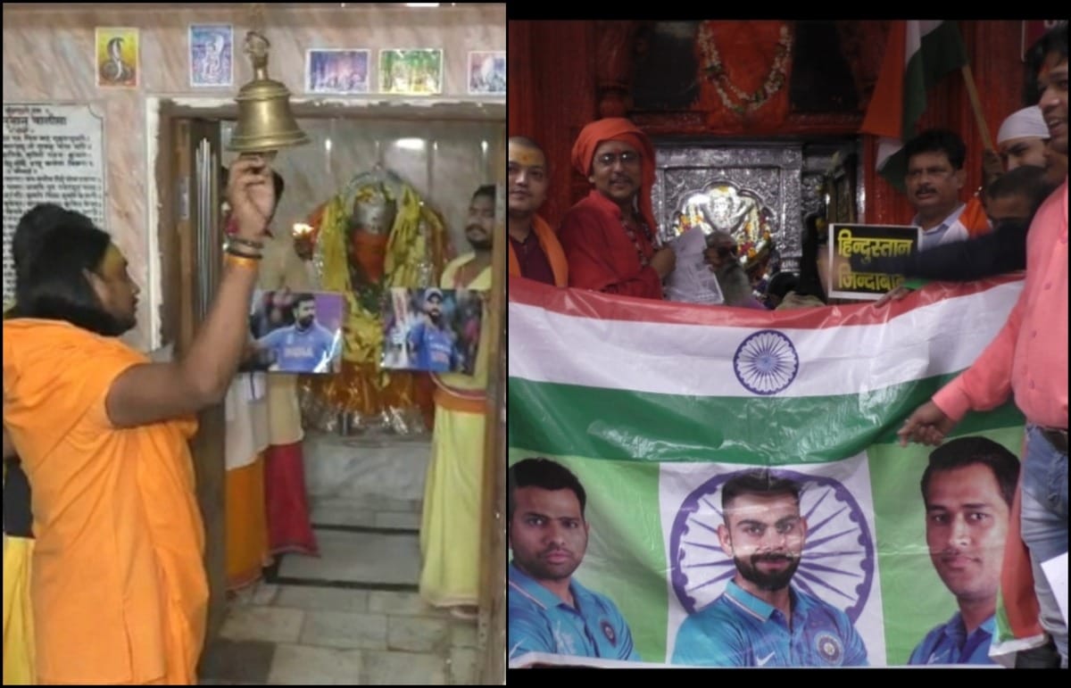 World cup semifinal people offer prayers for team india in varanasi
