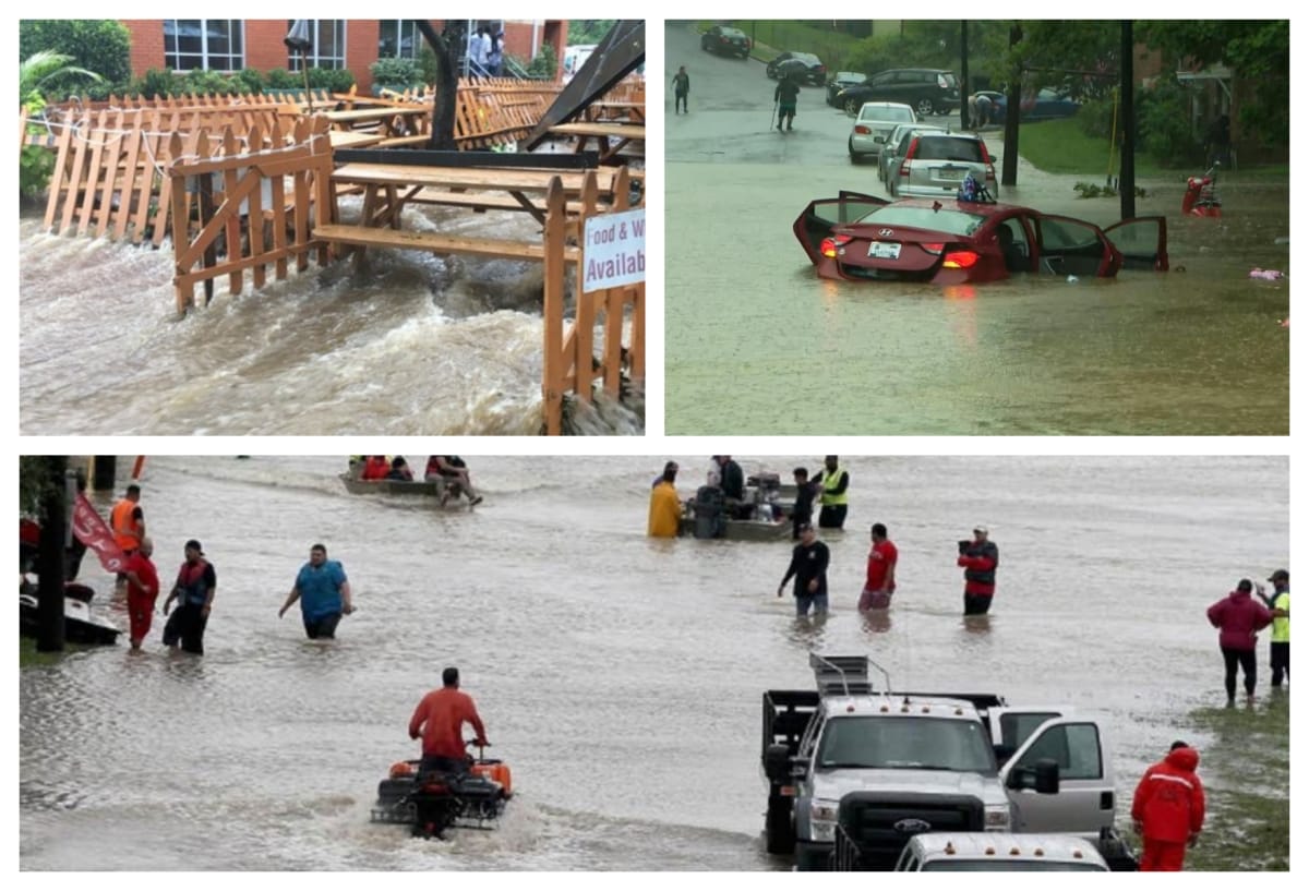 United States of America: Heavy rains swamped the national capital on Monday morning