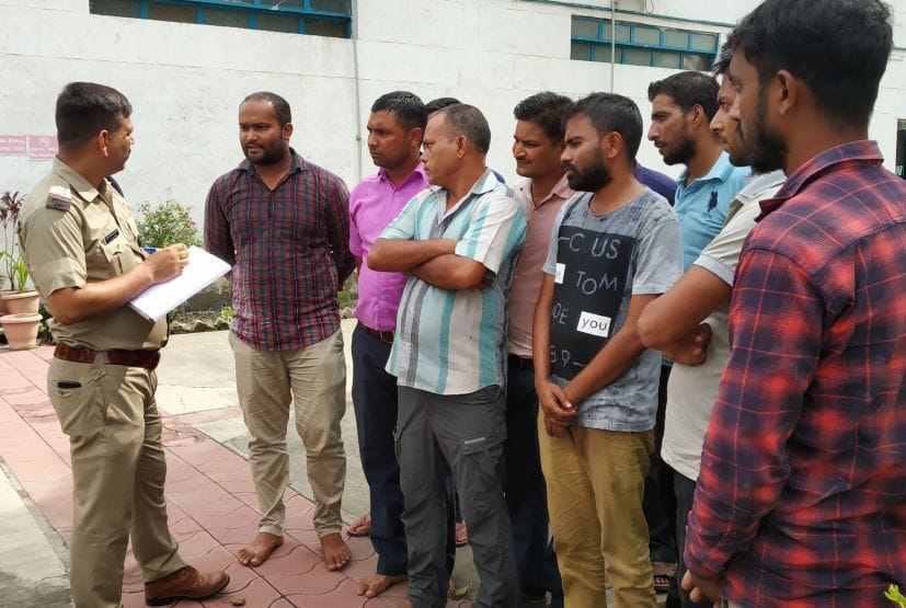 Workers did self-effort by spraying kerosene