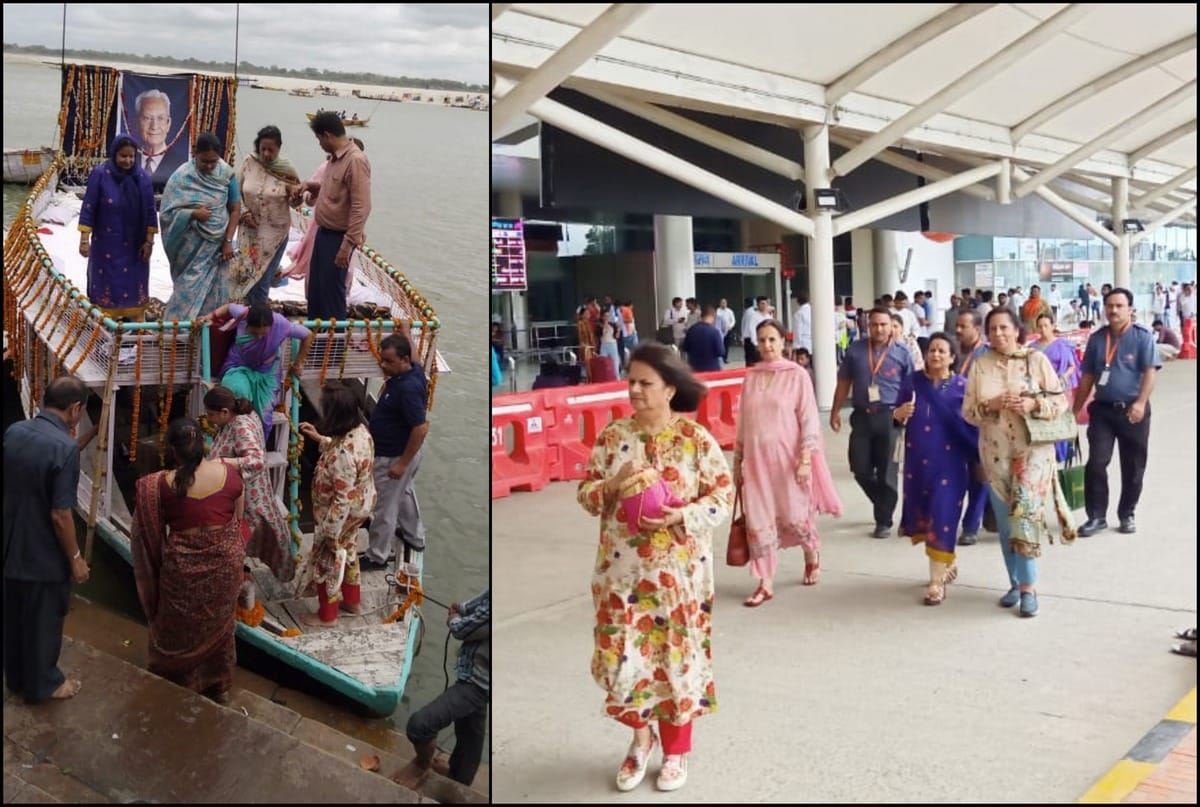 Late BK birla daughter Osteogenesis done on manikarnika ghat of varanasi