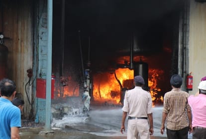 Fire Breaks Out At Chemical Plant In Dera Bassi Of Punjab