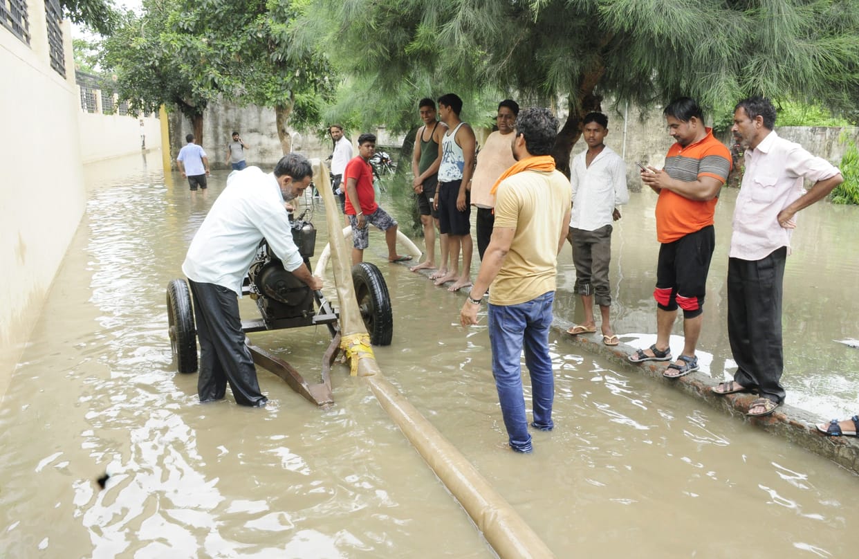 water logging in samnhal city
