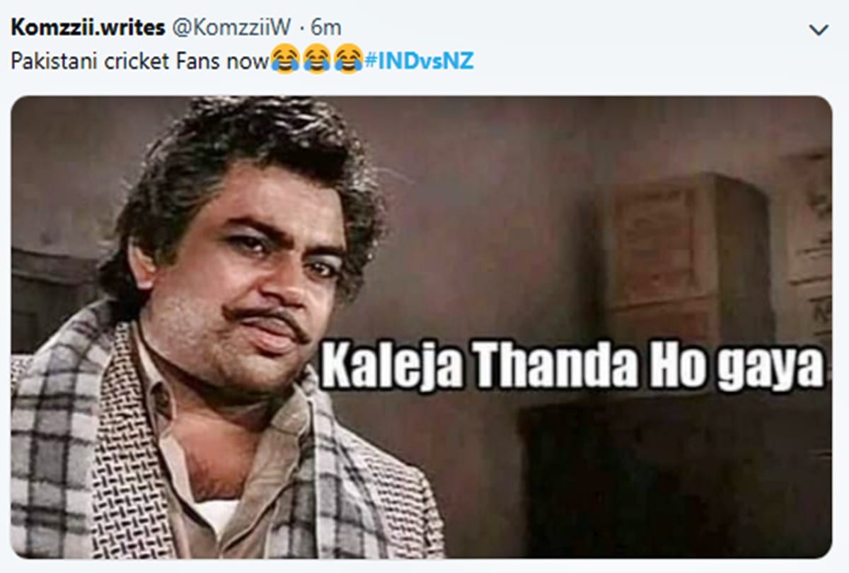 Pakistani Social media users post memes on india vs Nz Match indian trolls pakistan
