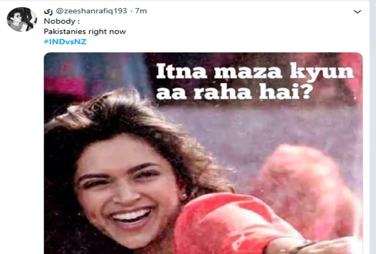 Pakistani Social media users post memes on india vs Nz Match indian trolls pakistan