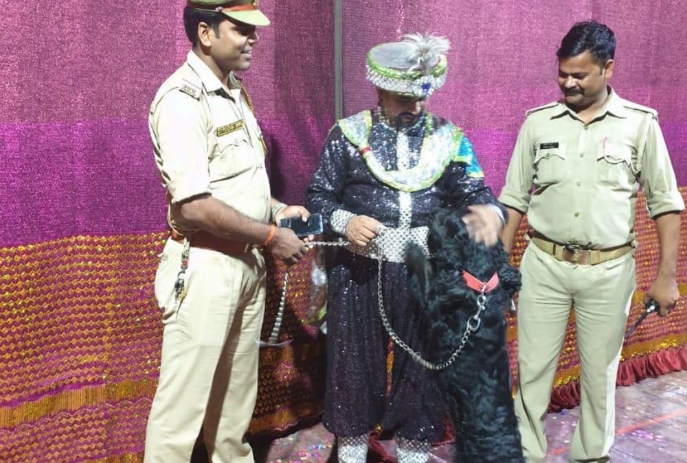 Police searched the dog of magician O P Sharma dog.