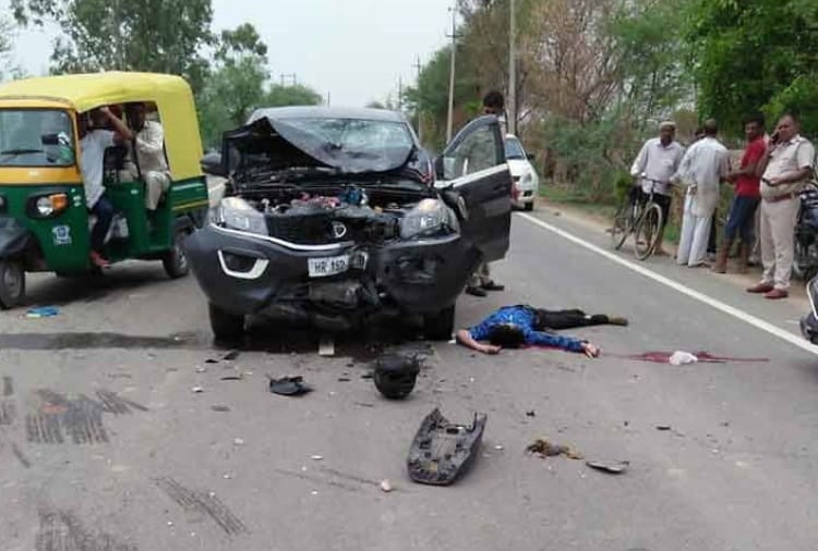 couple died in road accident at fatehabad
