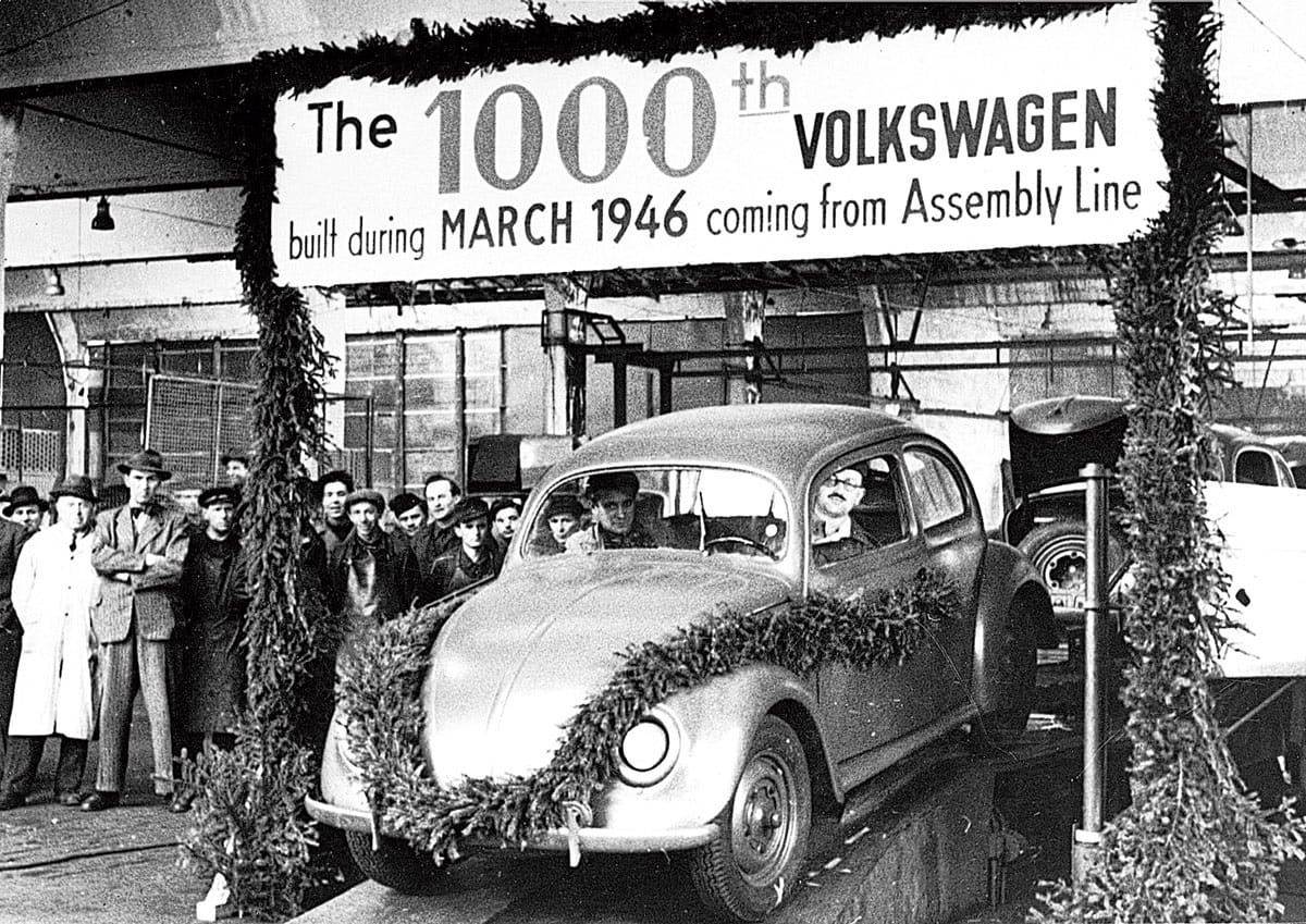 german chancellor adolf hitler dream car Volkswagen Beetle Ends Production, used in world war II