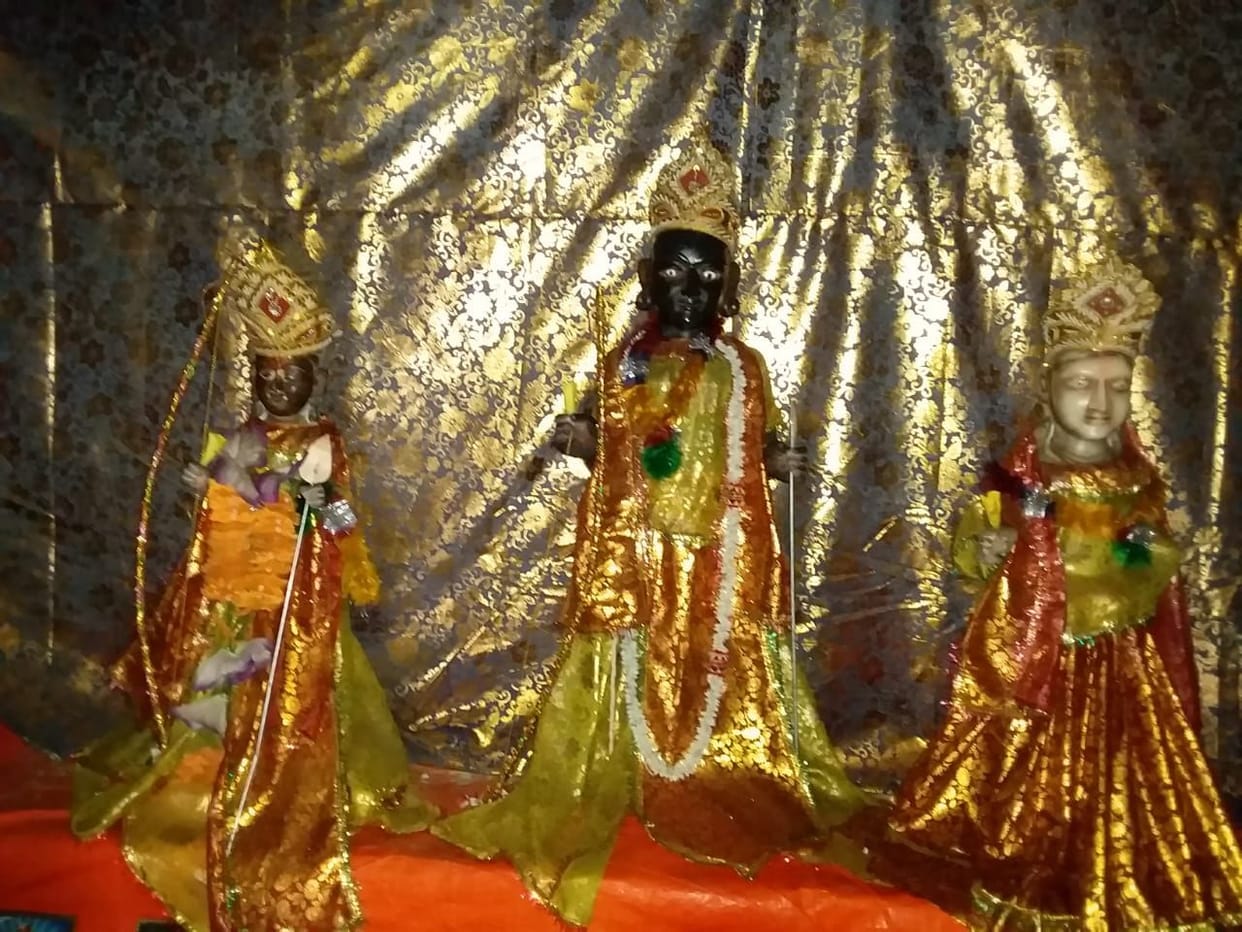 Stolen god sculptures from doharighat temple in mau
