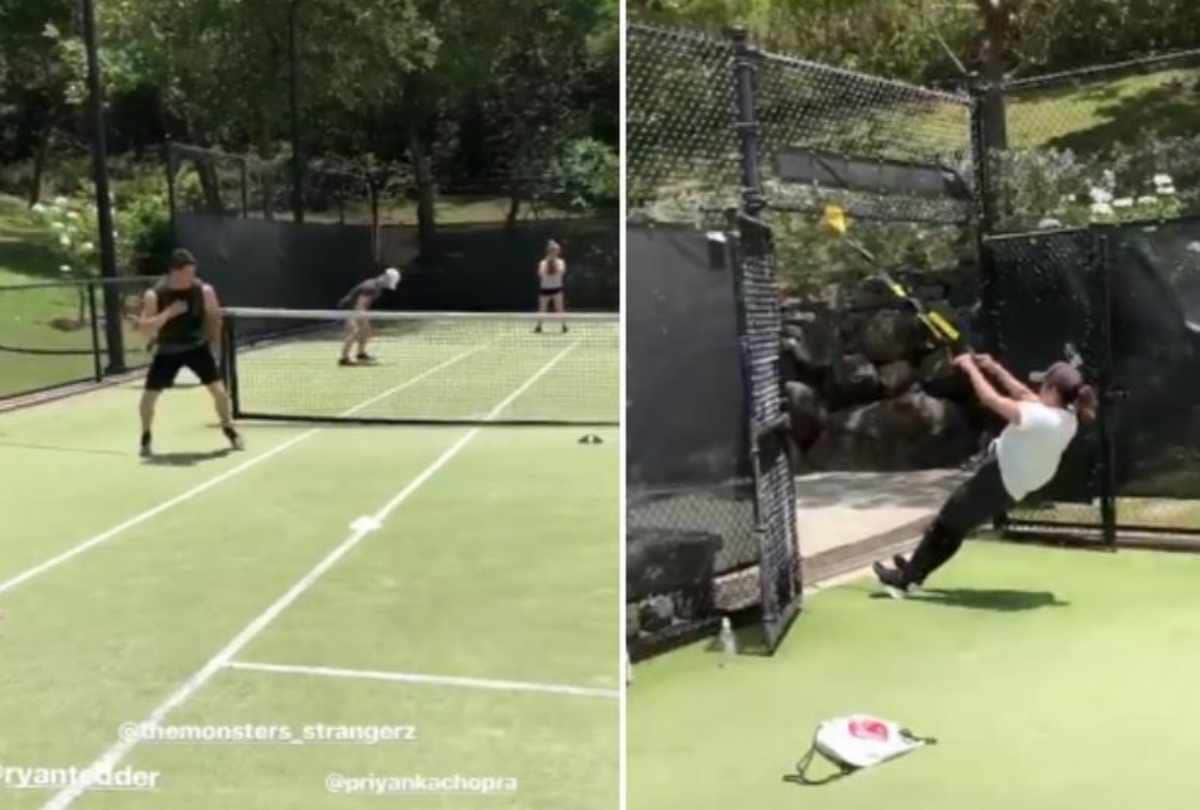 priyanka chopra and nick jonas work out together video viral