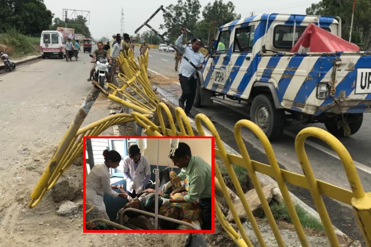 Eight people died and fifteen injured in car accident on National Highway at Saharanpur district