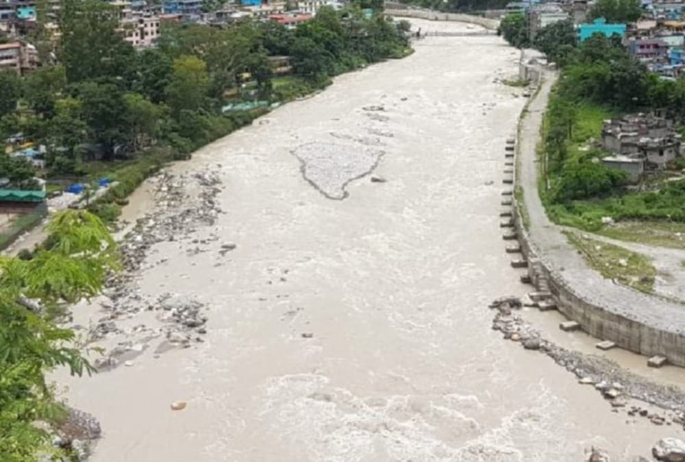 Extreme Rainfall in uttarakhand two killed river water level high photos