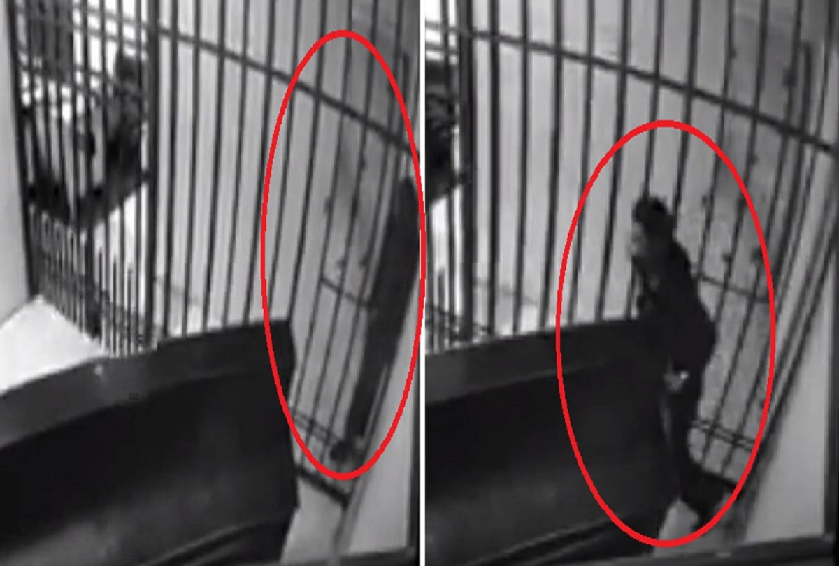 Thin Prisoner Breaks Free By Squeezing Through Cell Bars in bolivia Video Viral