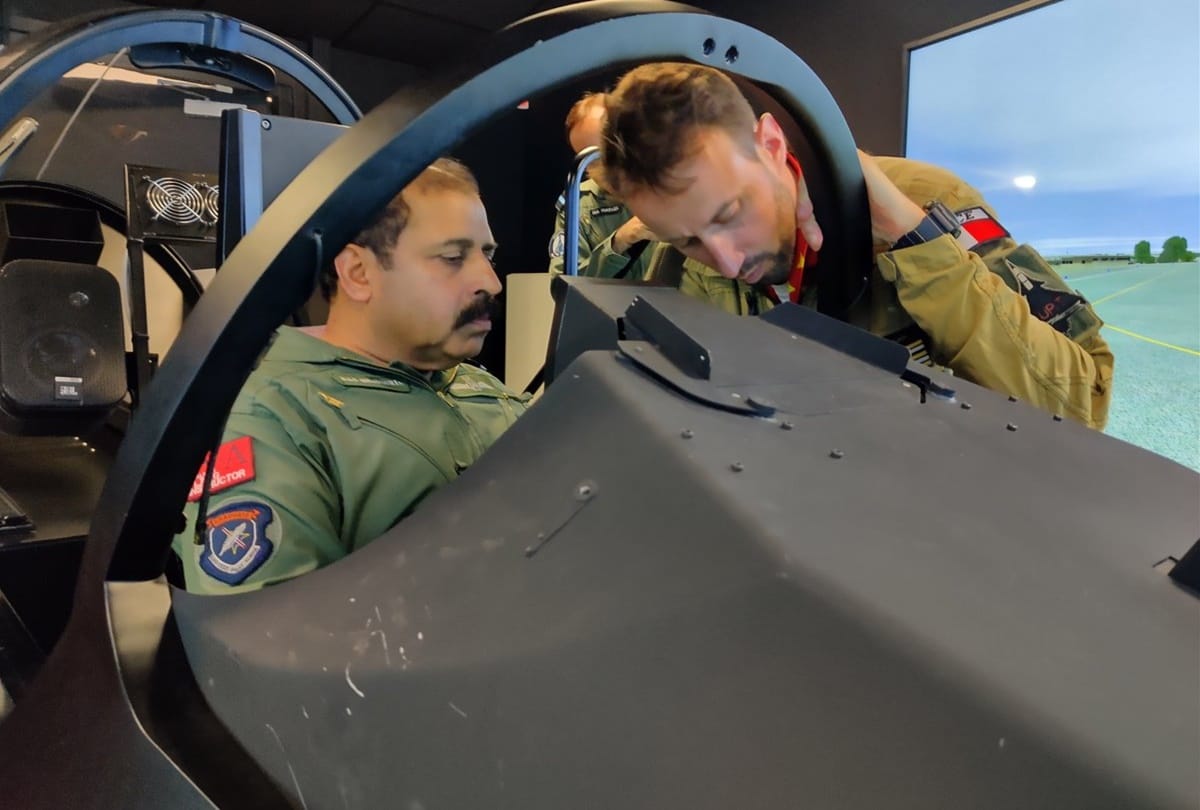 rafale fighter aircraft RB 001 denoting the initials of Air Chief Marshal Rakesh Bhadauria name