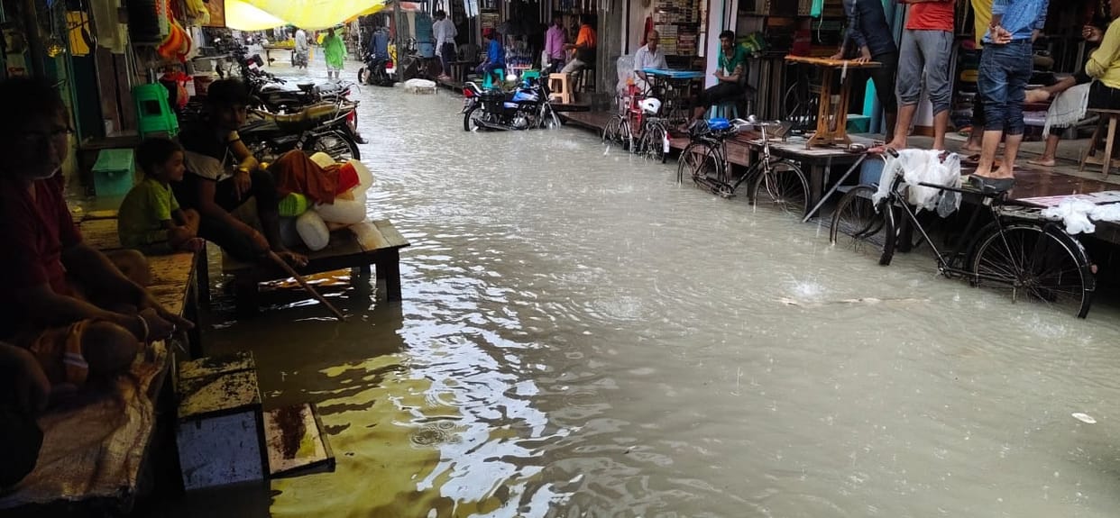 water logging created trouble