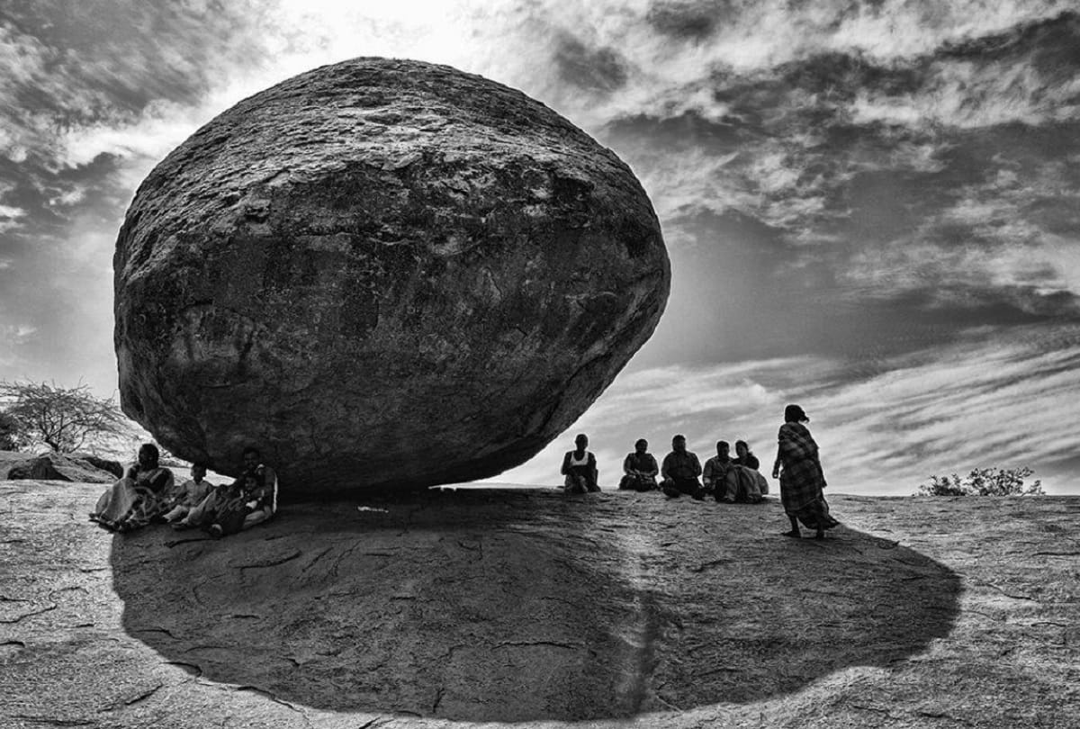 Mysterious stone Mystery of krishna butterball Mahabalipuram Balancing Rock