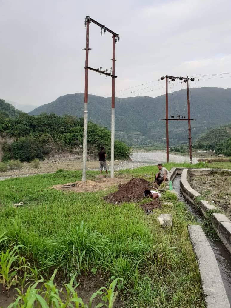 UPCL started poles replacement work