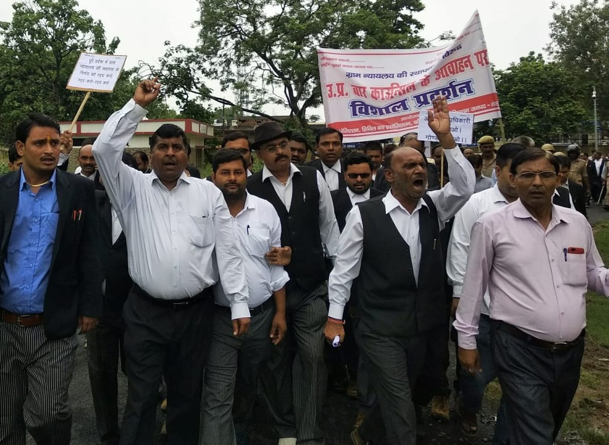 lawyer's protest