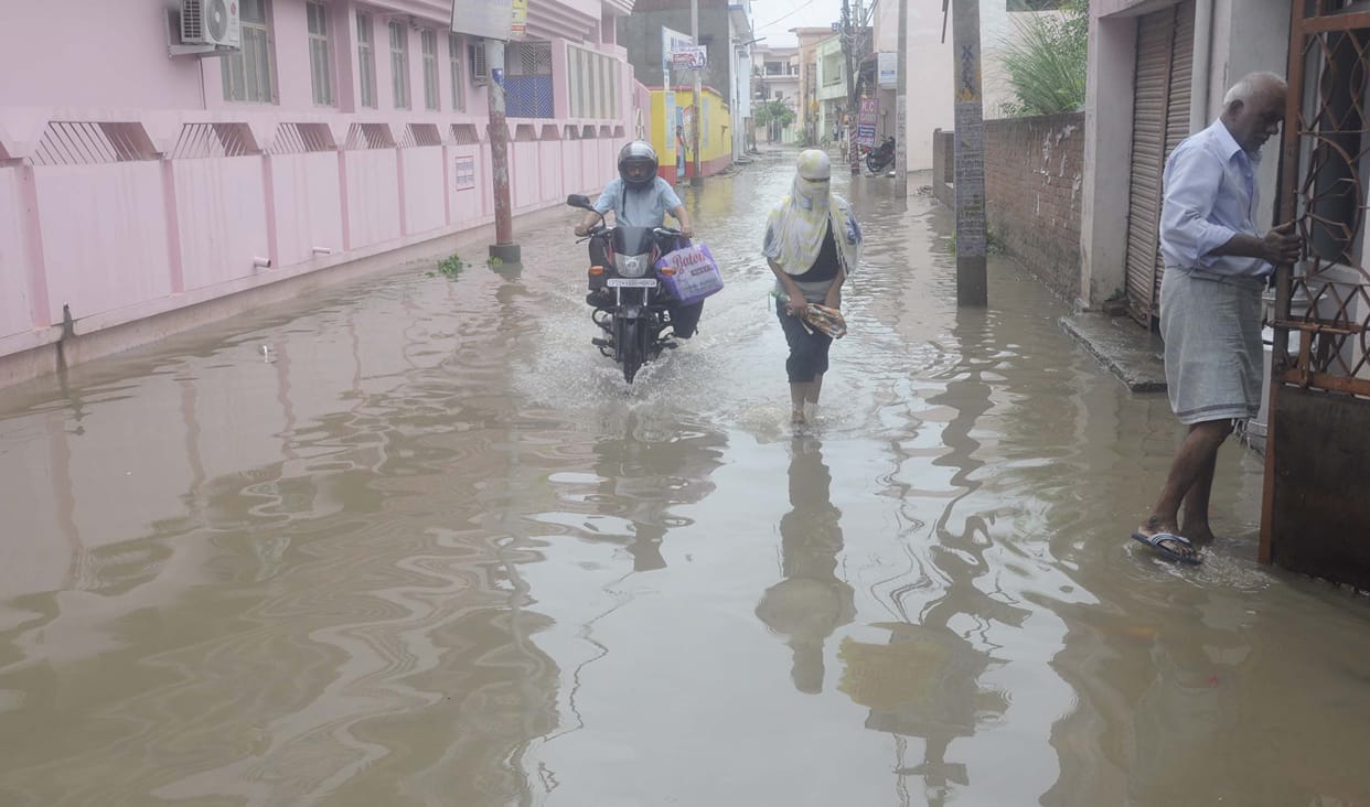 people taken problems in heavy rainfall