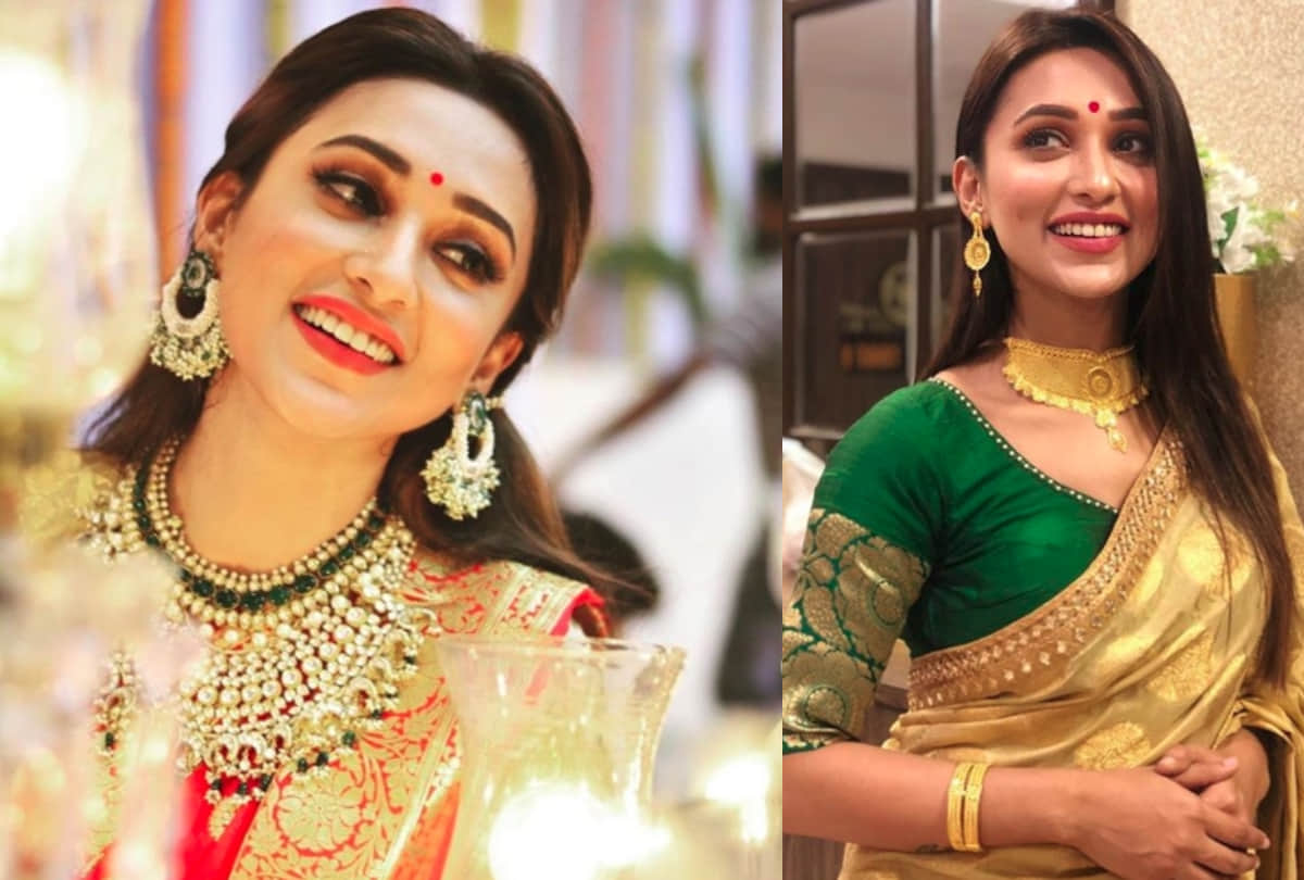 trinamool congress mp mimi chakraborty looks stunning in saree