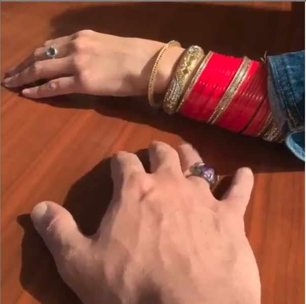 pooja batra share a picture with nawab shah during honeymoon