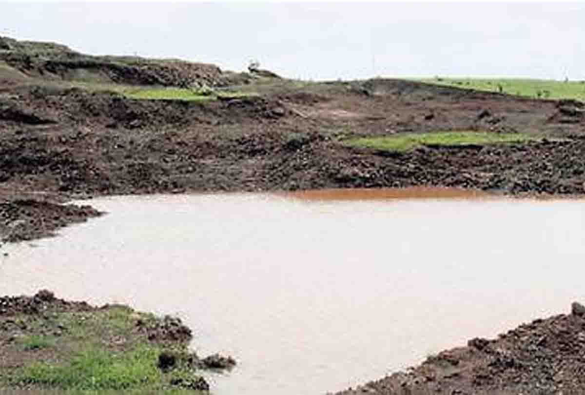 after soil mining in field water fill in ground and three boy drowned in water