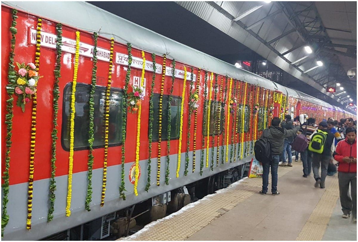 north central railway installing two economy third ac coaches in prayagraj jaipur express