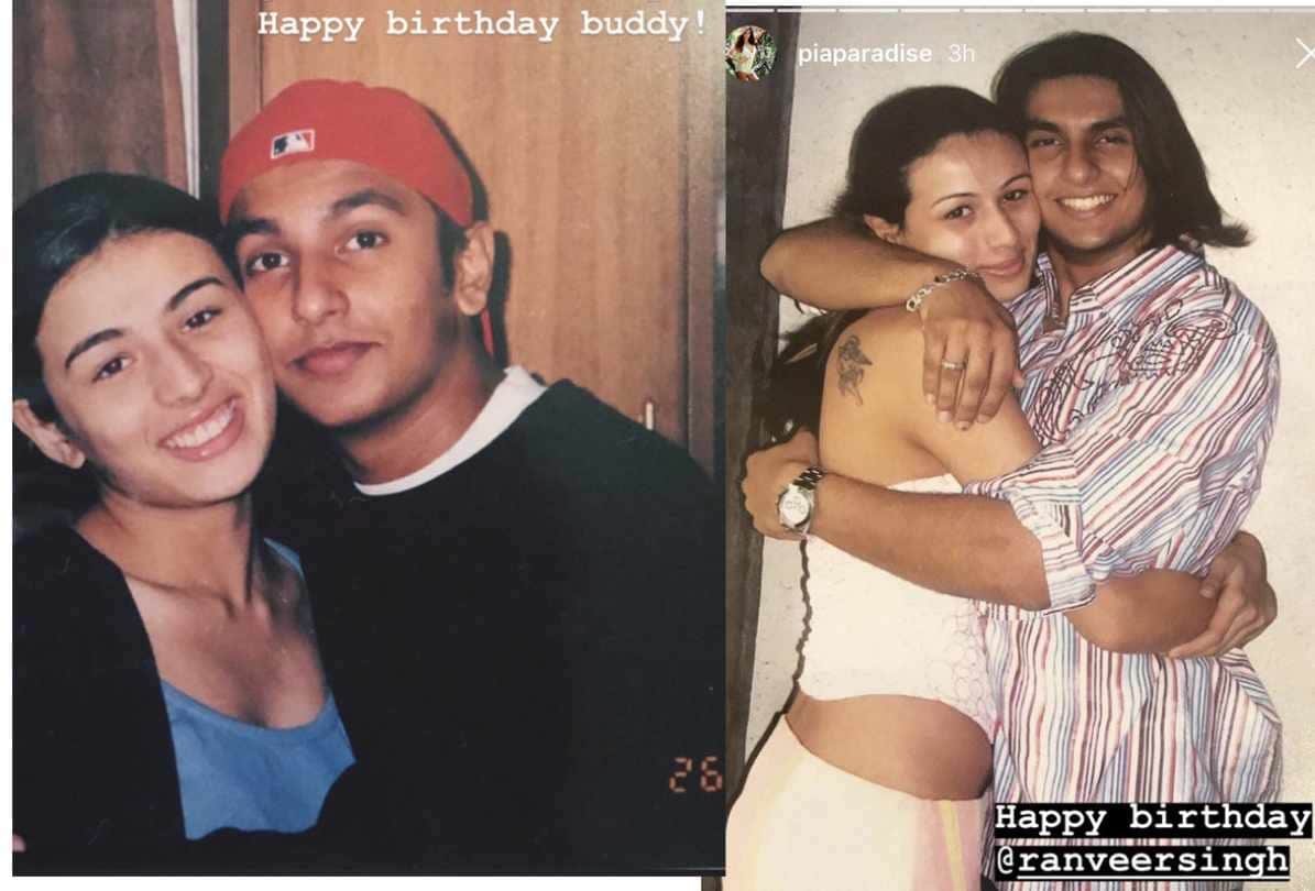 ranveer singh troll for his old photo with model pia trivedi